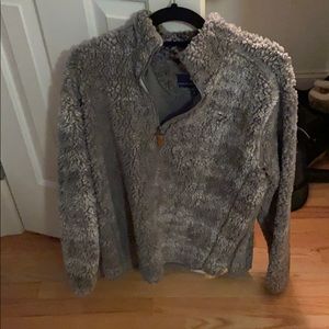 Sherpa fleece quarter zip